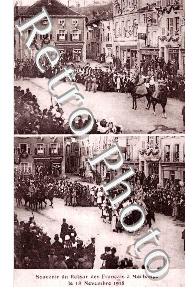 Retour des Francais a Morhange le 18 nov 1918