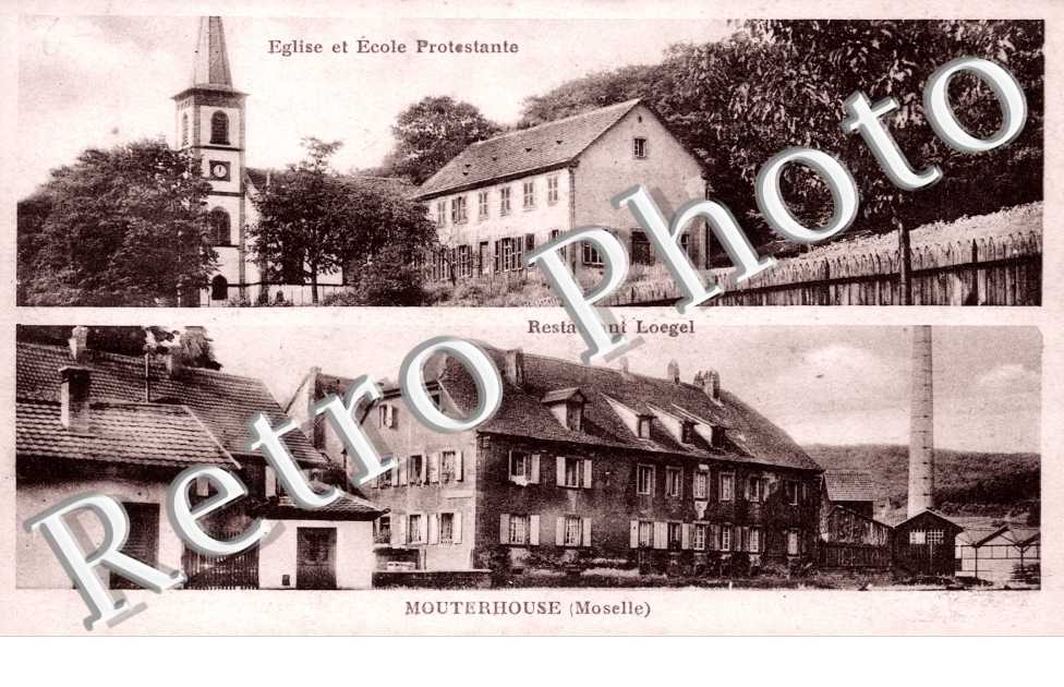 eglise et ecole protestante, restaurant Loegel