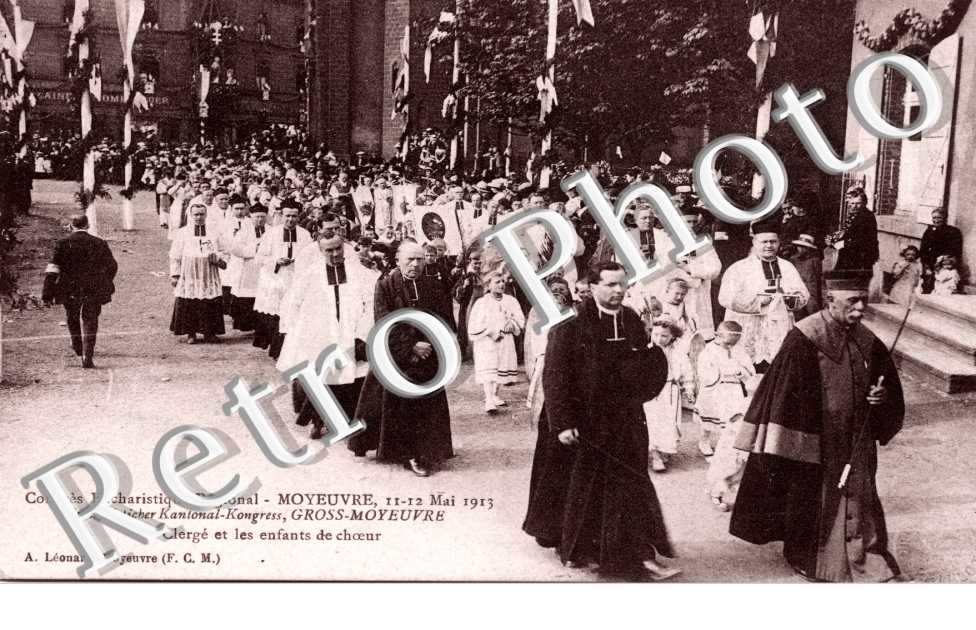 congres Eucharistique 11-12 mai 1913 Le clerge et les enfants de choeur