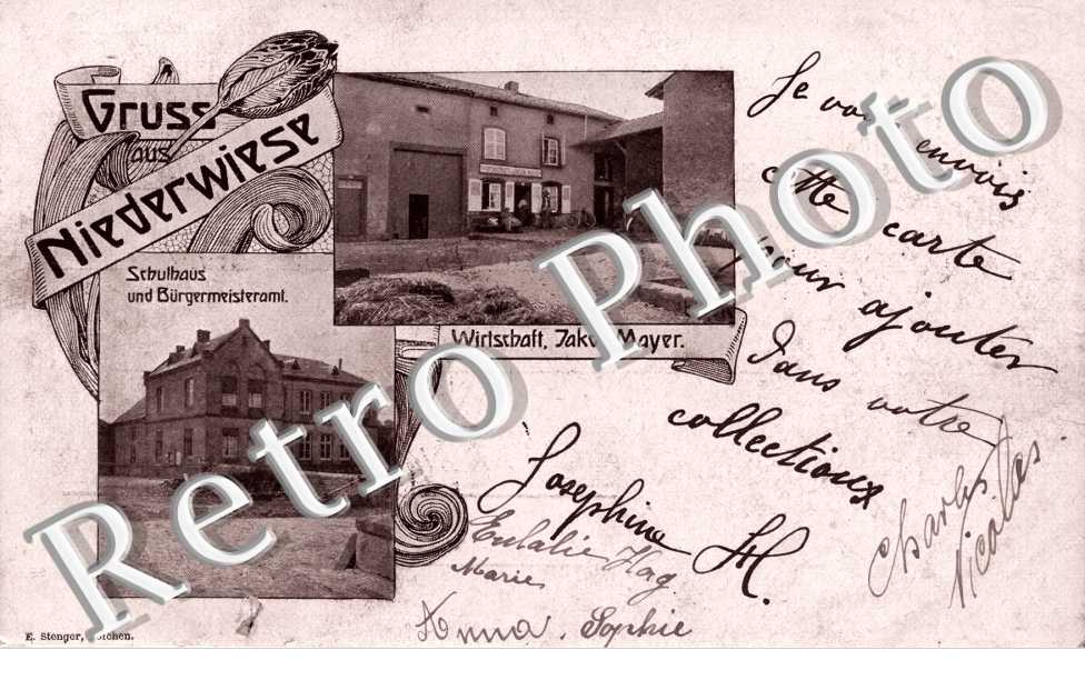 schulhaus und burgermeisteramt, wirtschaft Jakob Mayer