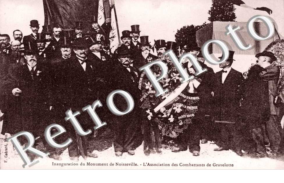 Inauguration du Monument francais, Association des Combattants de Gravelotte