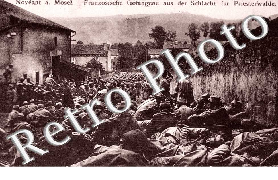 Franzosiche Gefangene aus der Schlacht im Priesterwalde