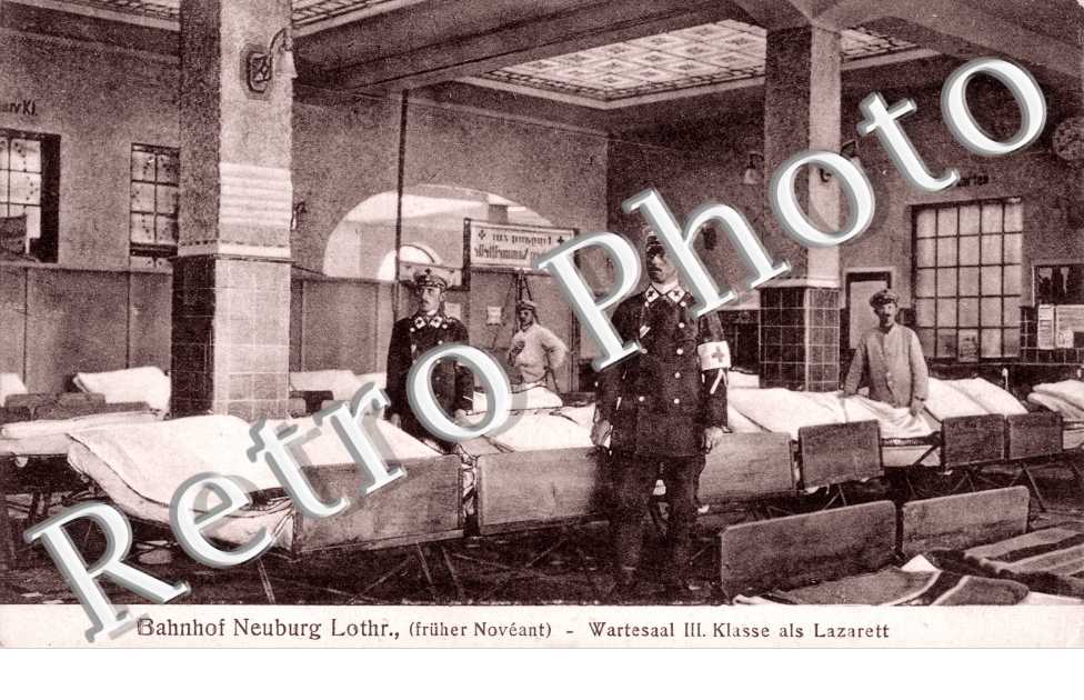 Bahnhof Neuburg, Wartesaal III Klasse als Lazarett