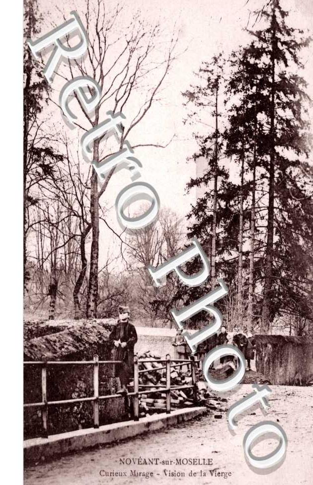Curieux murage, Vision de la Vierge