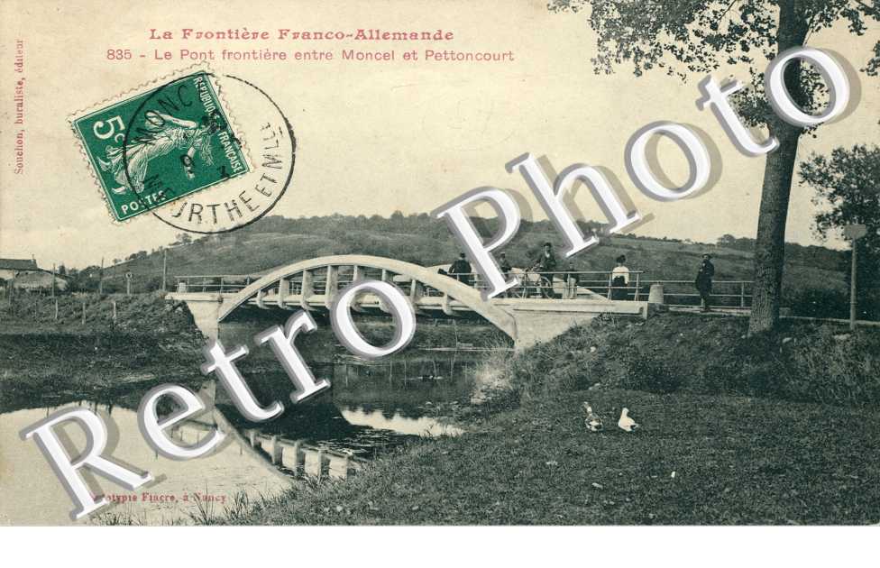 Pont Frontiere entre Moncel et Pettoncourt
