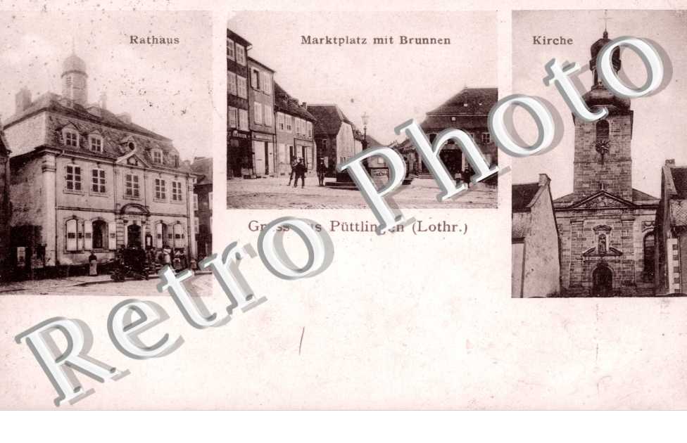 Rathaus, Marktplatz mit Brunnen, Kirche