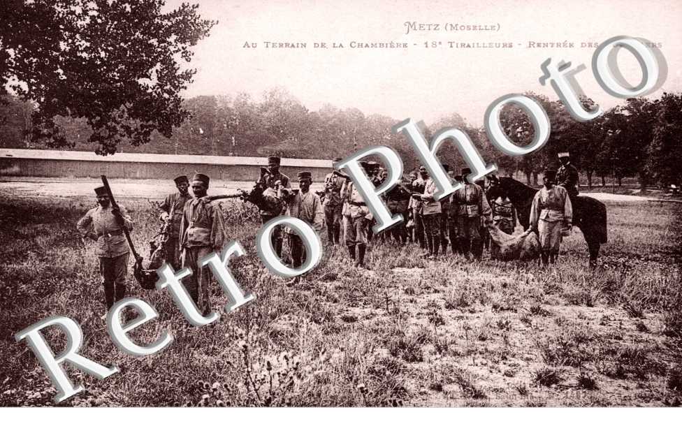 18 eme tirailleurs Fete de l&#039;Aid-el-Kebir rentree des cuisiniers Au terrain de la Chambiere