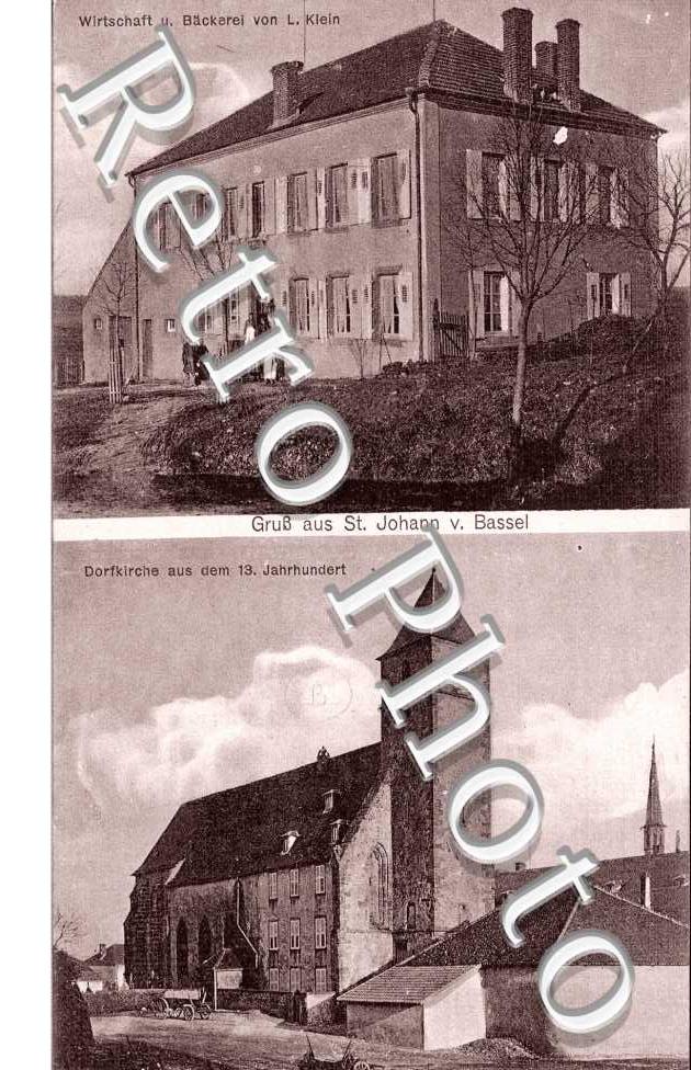 Dorfkirche aus dem 13. Jarhundert, Wirtschaft und Backerei von L. Klein