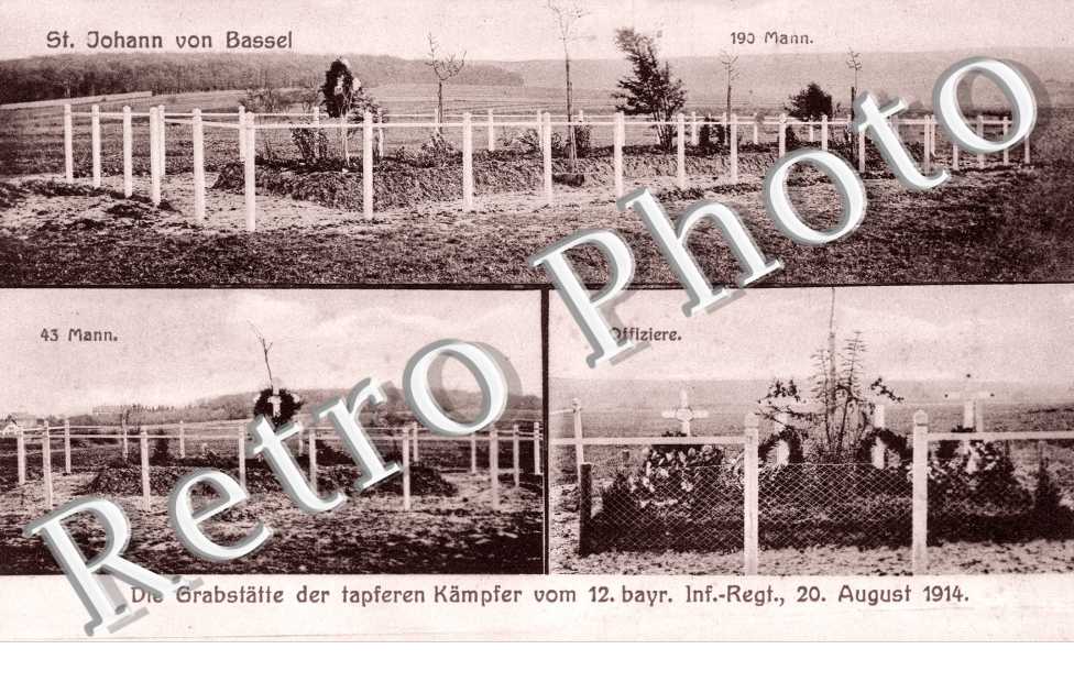 Die Grabstatte der tapferen Kampfer vom 12 bayr.