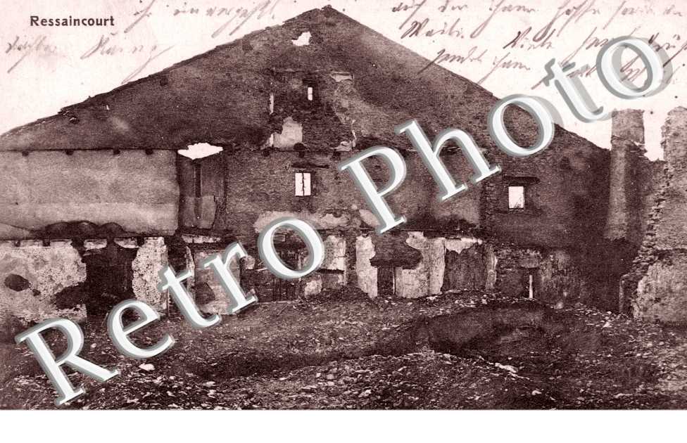 ruines   RESSAINCOURT  1916