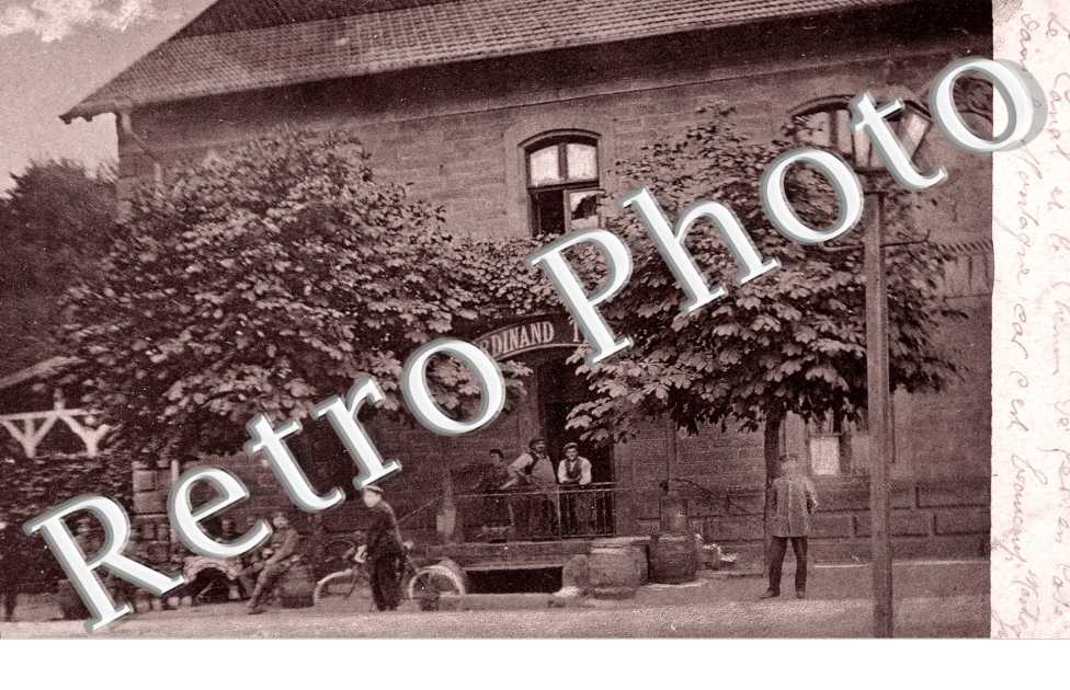 Ferd. Trompi  Restauration zum Bahnhof Station Arzweiler