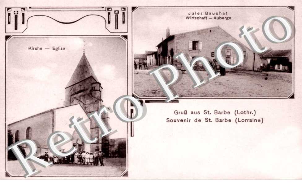 Eglise Auberge  Souvenir de Sainte-Barbe