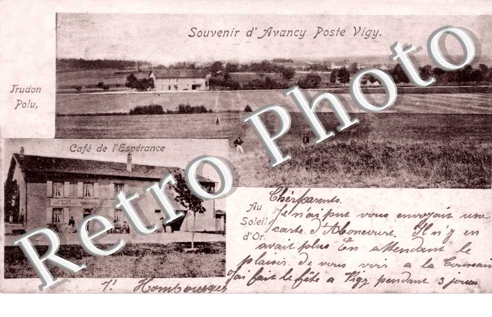 Souvenir d&#039;Avancy Poste Vigny, Cafe de l&#039;Esperance