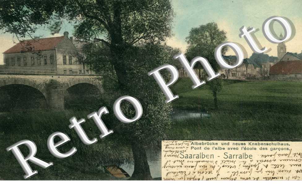 pont de l&#039;Albe avec l&#039;ecole des garcons