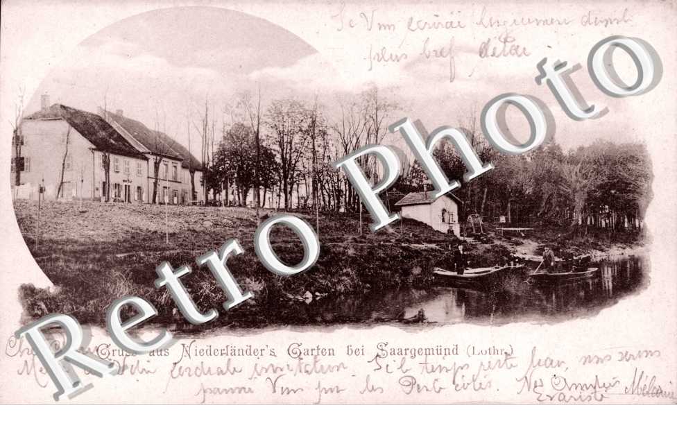 Gruss aus Niederlander's Garten bei Sarreguemines