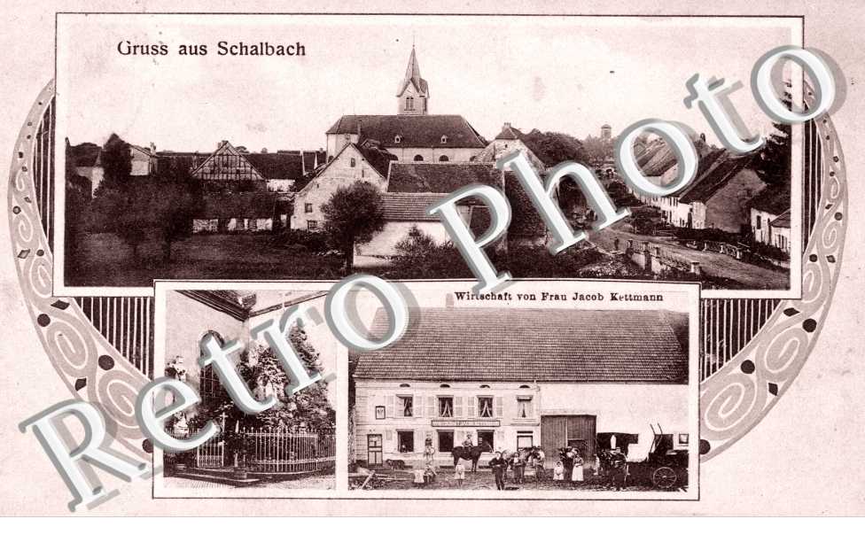 Gruss aus Schalbach  Wirtschaft von Frau Jacob Kettmann
