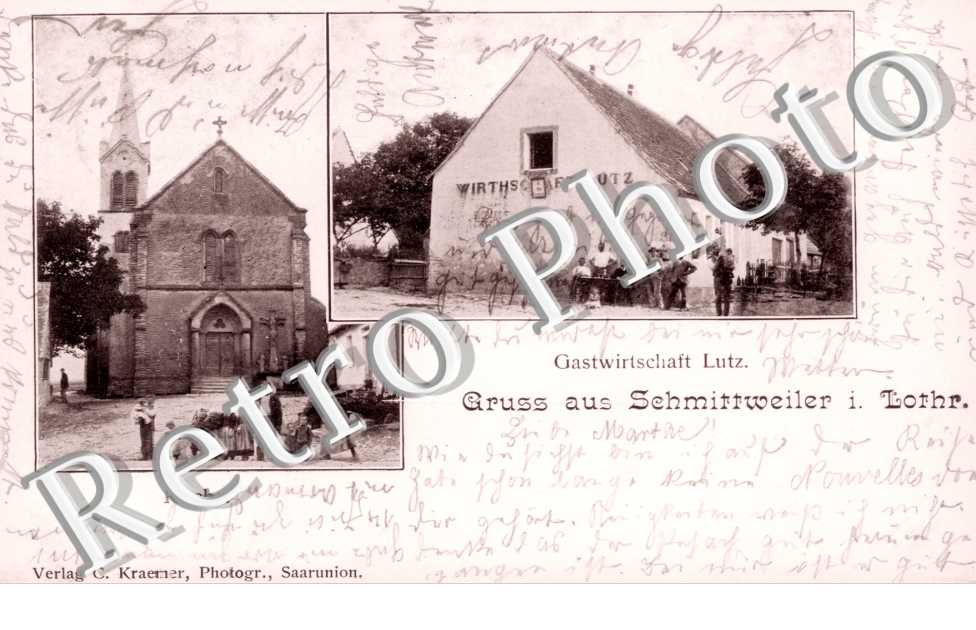 Kirche - Gastwirtschaft Lutz.