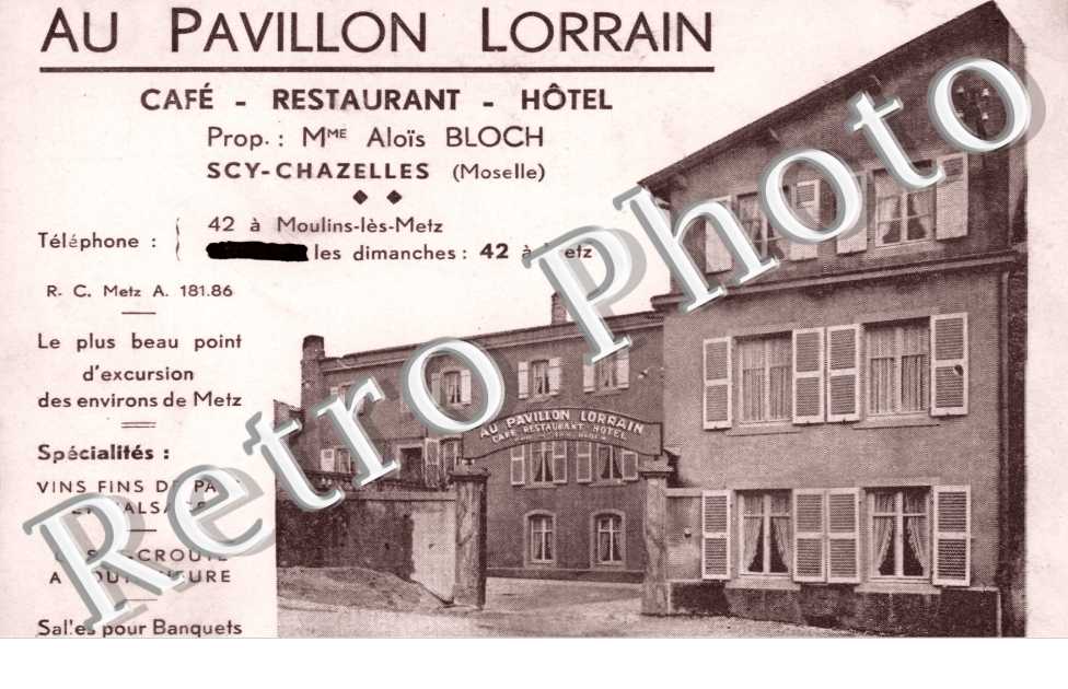 Au Pavillon Lorrain, Prop : Mme Alois Bloch