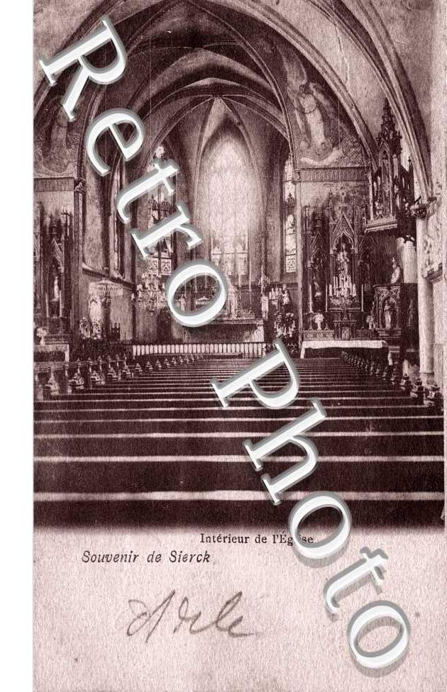 interieur de l&#039;eglise 1904