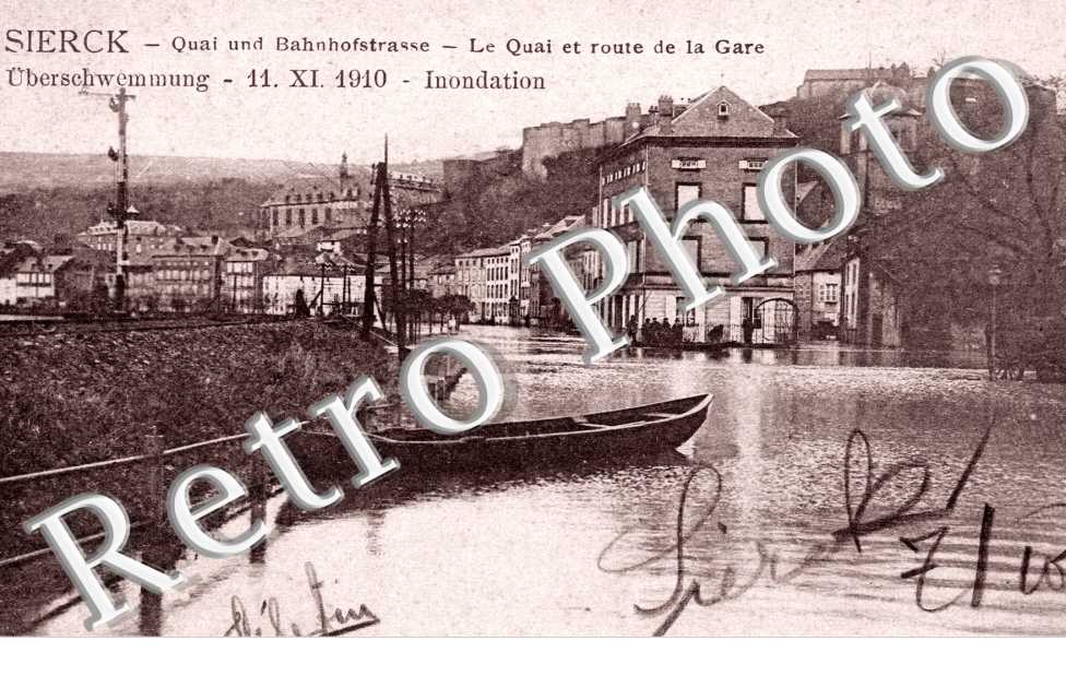 Quai et Route de la Gare 11 novembre 1910, Inondation