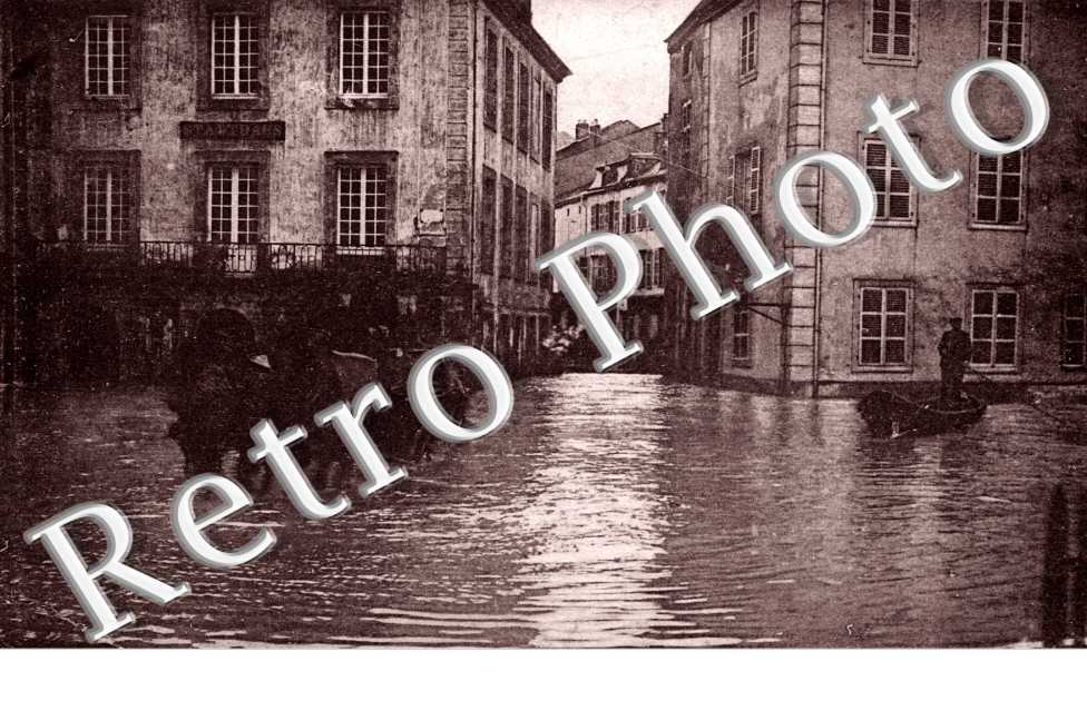 place du marche et Grande Rue inondations 11 nov 1910