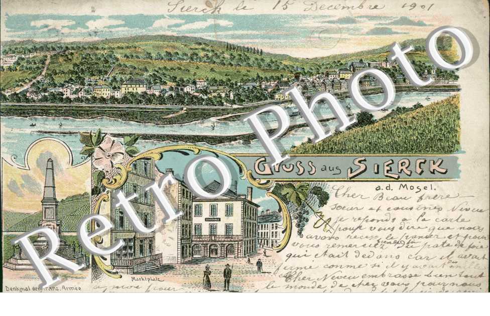 la moselle la place du marche   1901