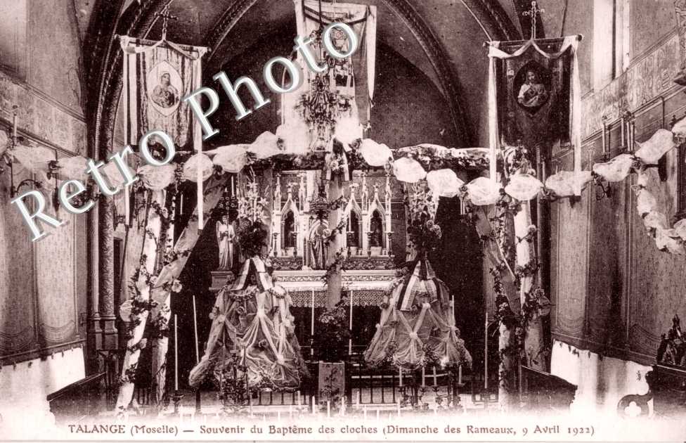 Souvenir du Bapteme des cloches Dimanche des rameaux, 9 avril 1922