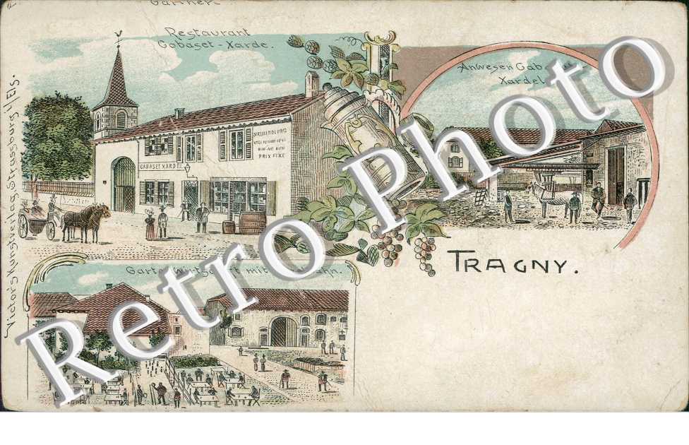 l&#039;Ecole, Restauration Gabaset-Xarde, Gartenwirtschaft mit Kegelbahn