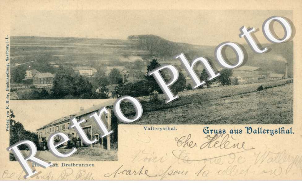 Gruss aus Vallerysthal  Hotel von Dreibrunnen