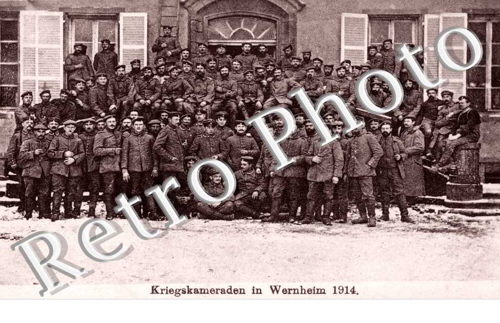 Kriegskameraden in Wernheim 1914