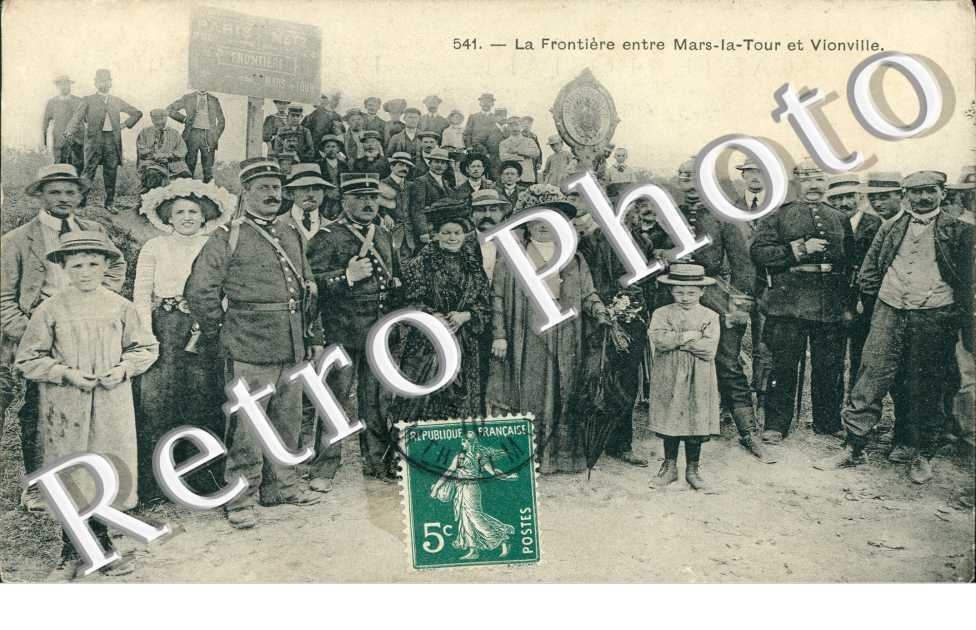 La frontiere entre Mars-la-Tour et Vionville