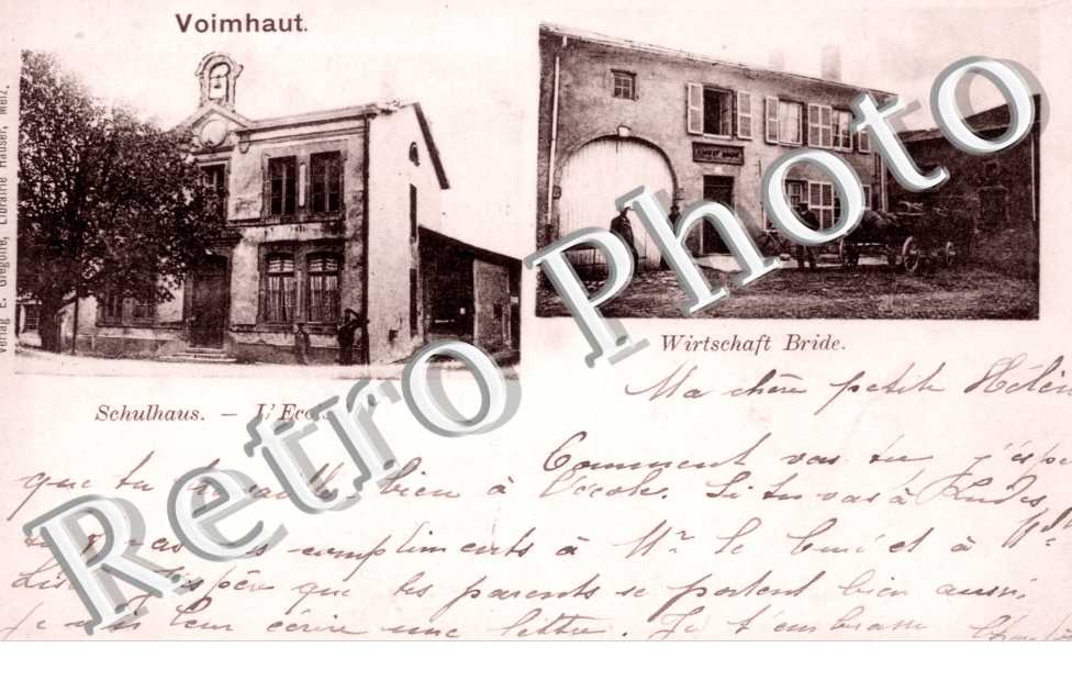 Schulhaus - l&#039;ecole - Wirtschaft Bride