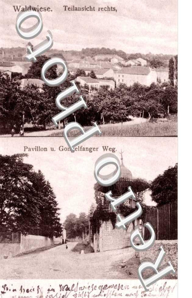 Teilansicht rechts  Pavillon u. Gongelfanger Weg