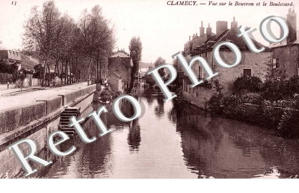 Vue sur le Beuvron et le Boulevard
