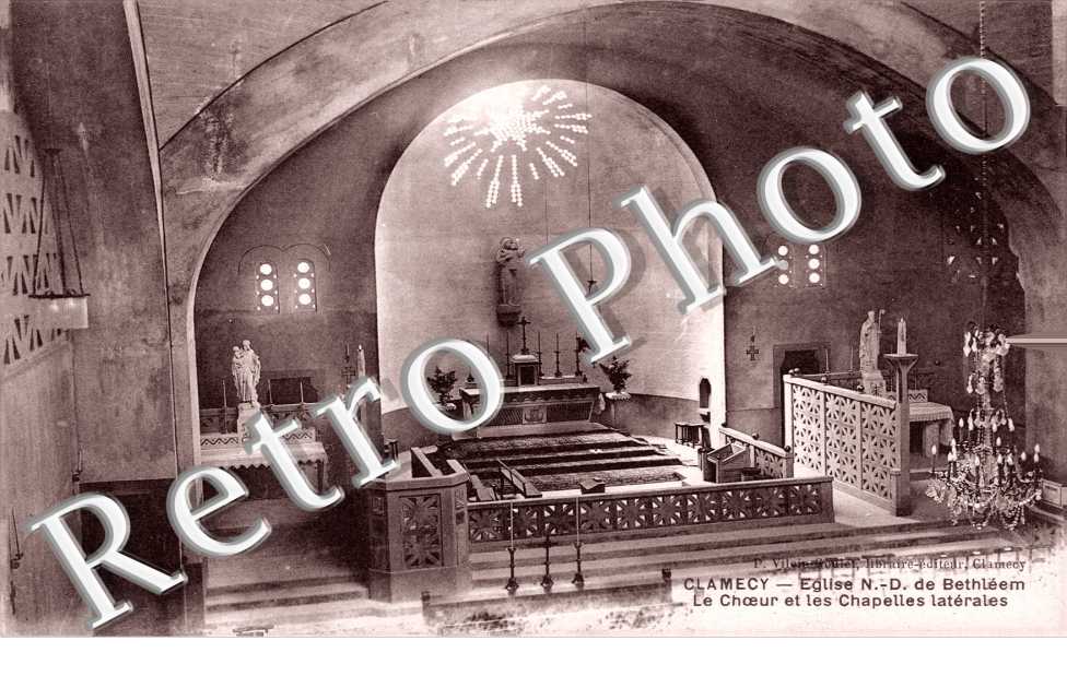 Eglise Notre Dame de Bethleem - le choeur et les chapelles Laterales