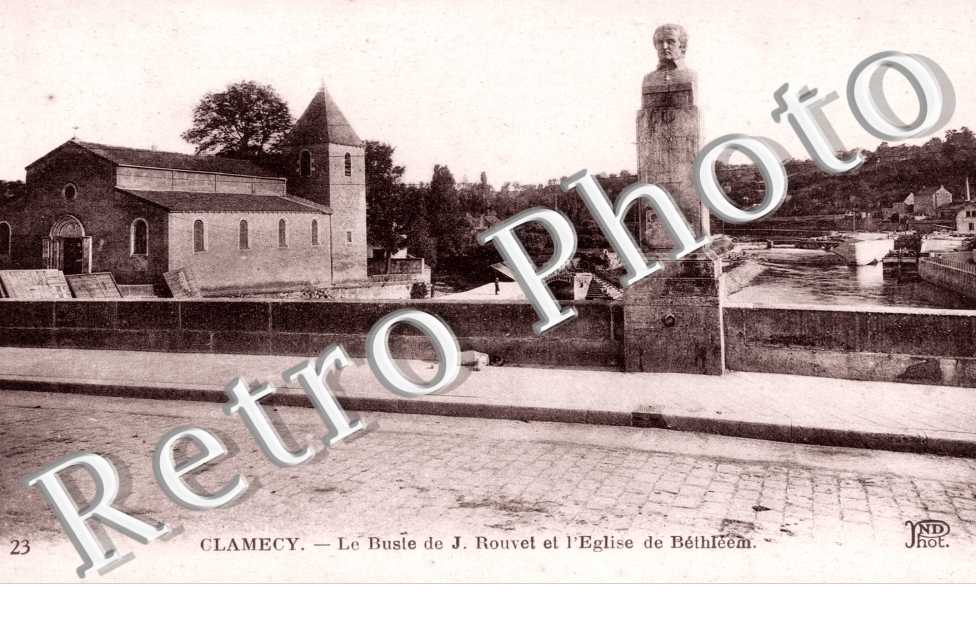 Buste de J. Rouvet et Eglise de Bethleem