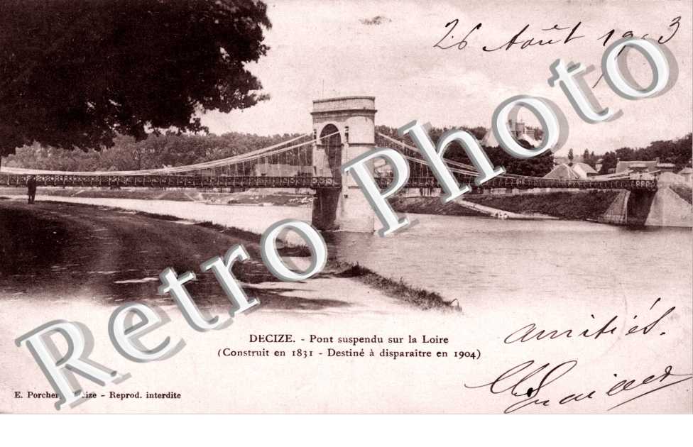 Pont suspendu sur la Loire