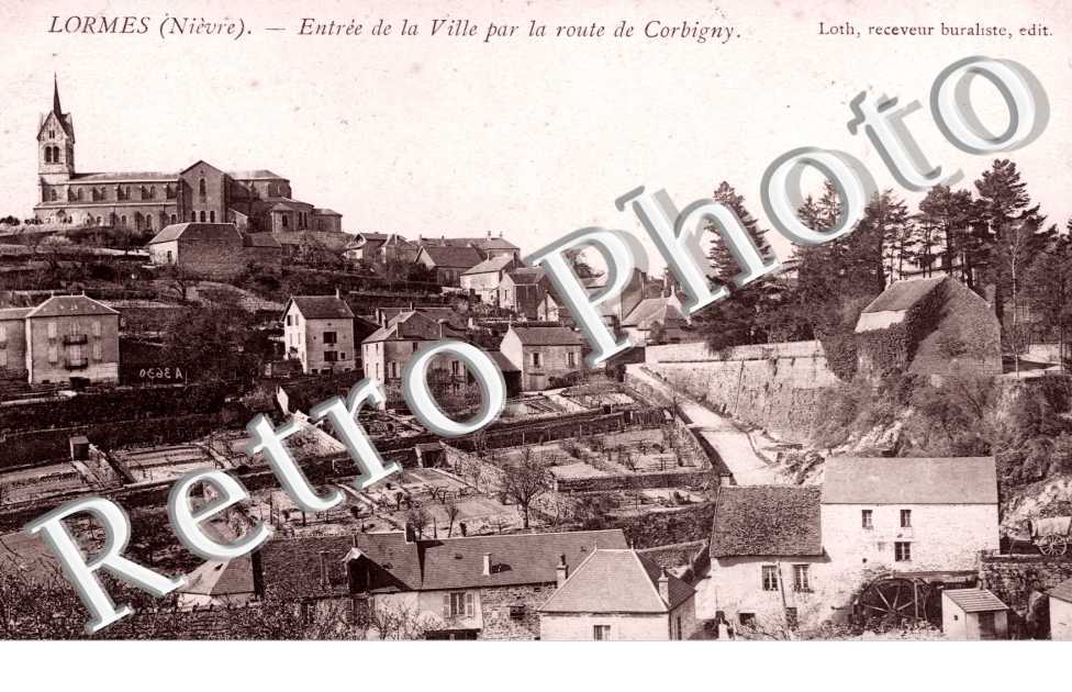 entree de la ville par la route de corbigny