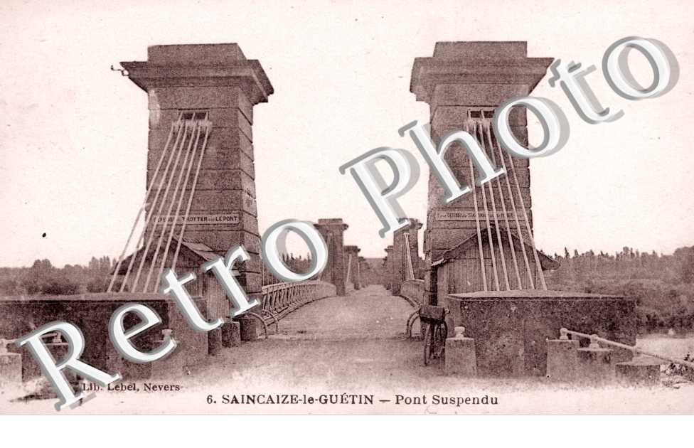 Saincaize le Guetin - pont suspendu