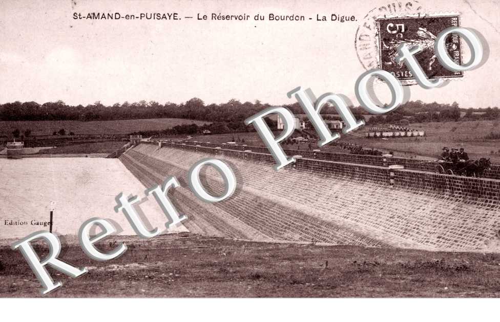 le reservoir du bourdon - la digue