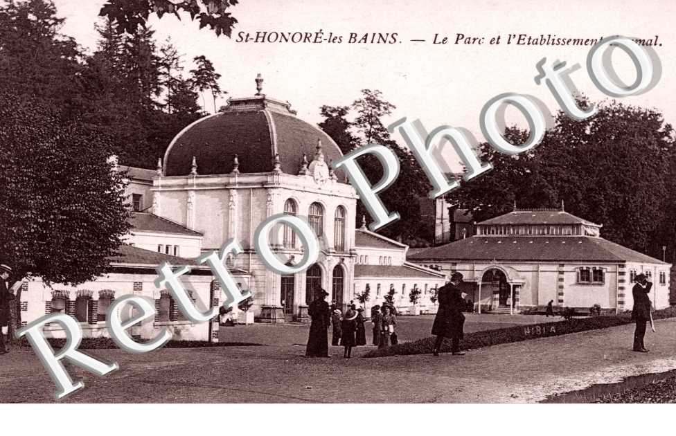 le parc et l'Etablissement thermal