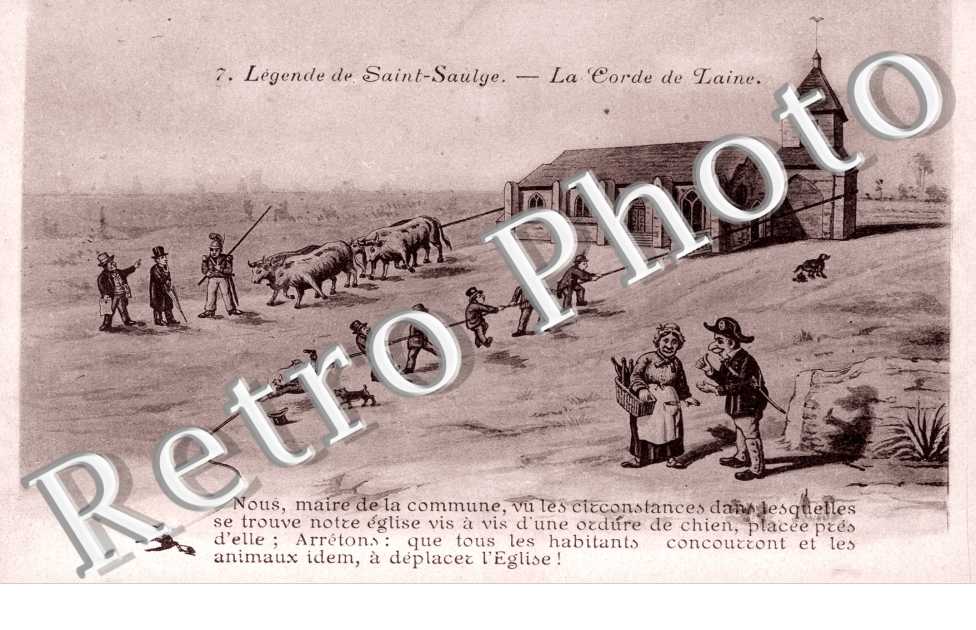 Carte style dessin :  la corde de laine