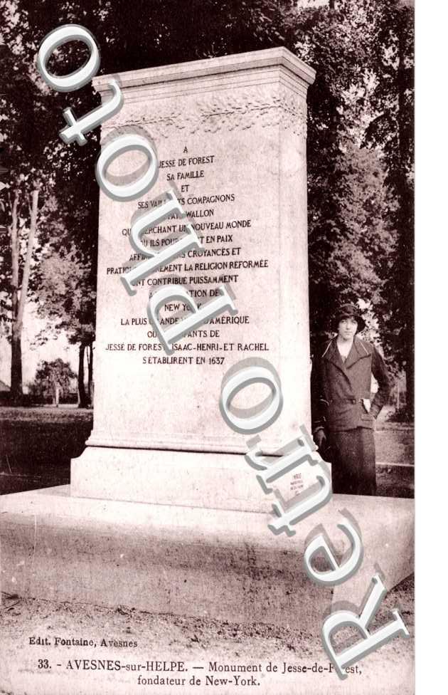 Monument mort de Jesse de Fest, fondateur de New York
