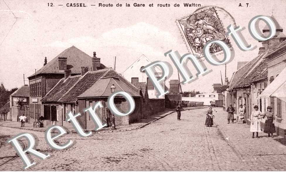 route de la Gare et route de Watten