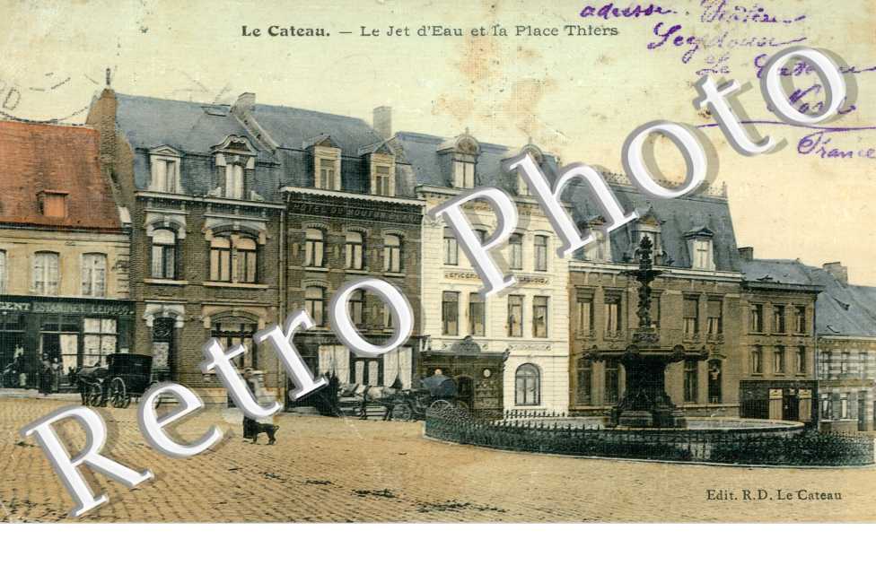le jet d&#039;eau et la place Thiers
