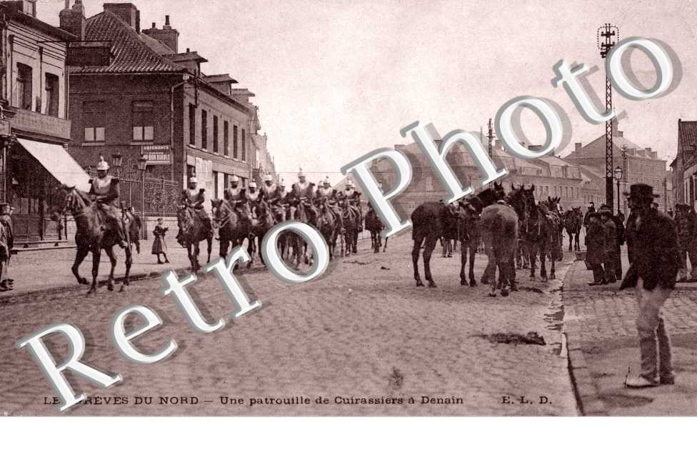 Les Greves du Nord, une patrouille de cuirassiers