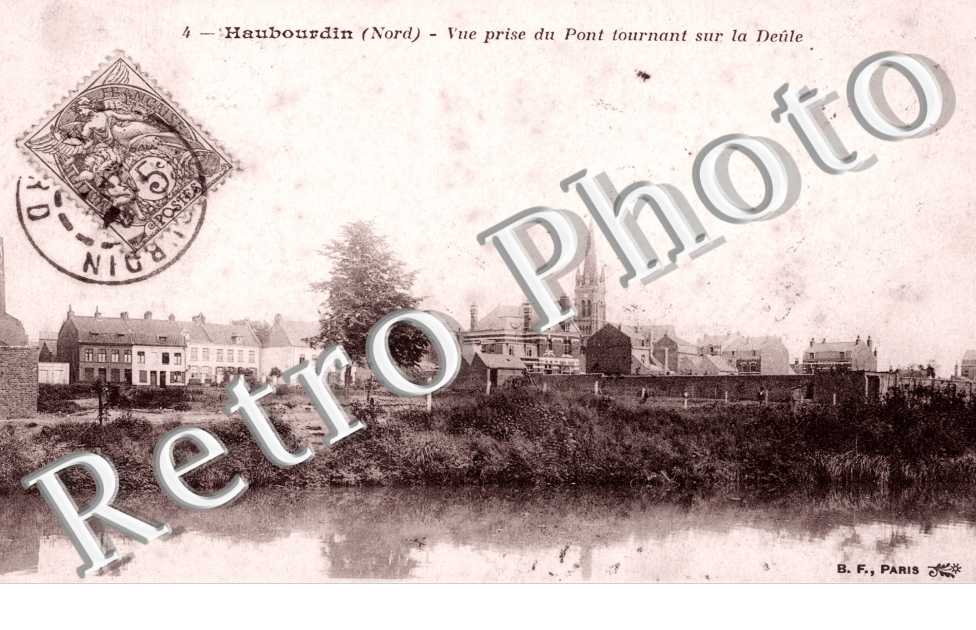 vue prise du pont tournant sur la Deule