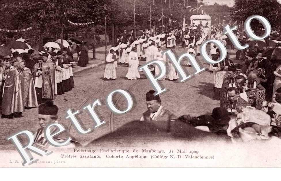 Pelerinage eucharistique 31 mai 1909 college N. D. Valenciennes