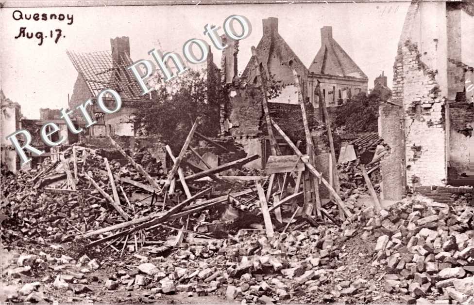 en ruines en 1917