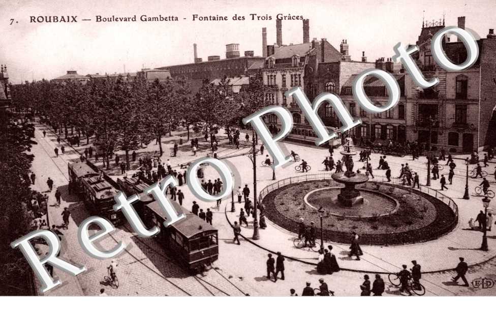 Boulevard Gambetta - Fontaine des Trois Graces